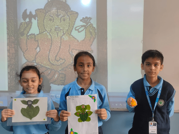 ECO CLUB ACTIVITY- Eco friendly Lord Ganesha idol making